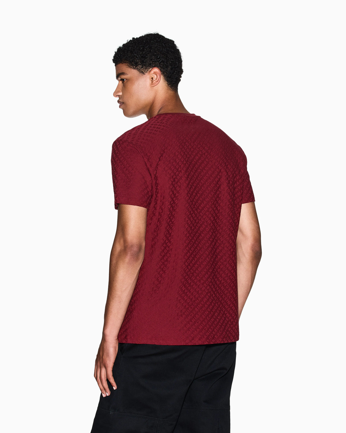 Regular fit t-shirt in jacquard fabric