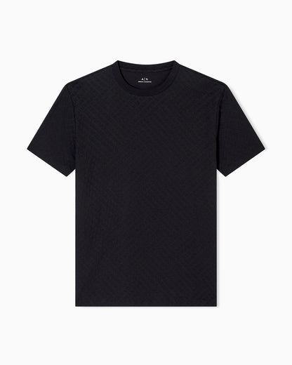 Regular fit t-shirt in jacquard fabric