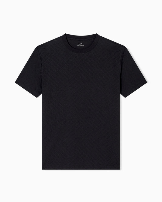 Regular fit t-shirt in jacquard fabric