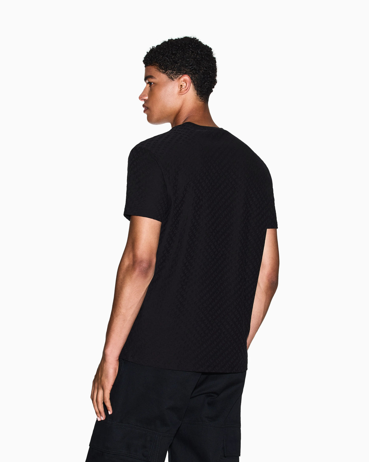 Regular fit t-shirt in jacquard fabric