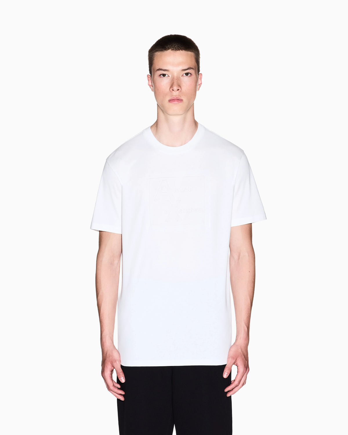 Regular fit T-shirt with embossed logo