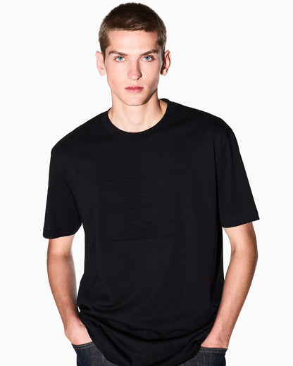 Regular fit T-shirt with embossed logo