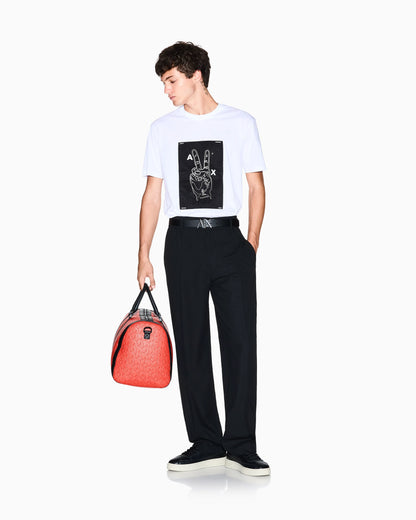 Cotton T-shirt with graphic application