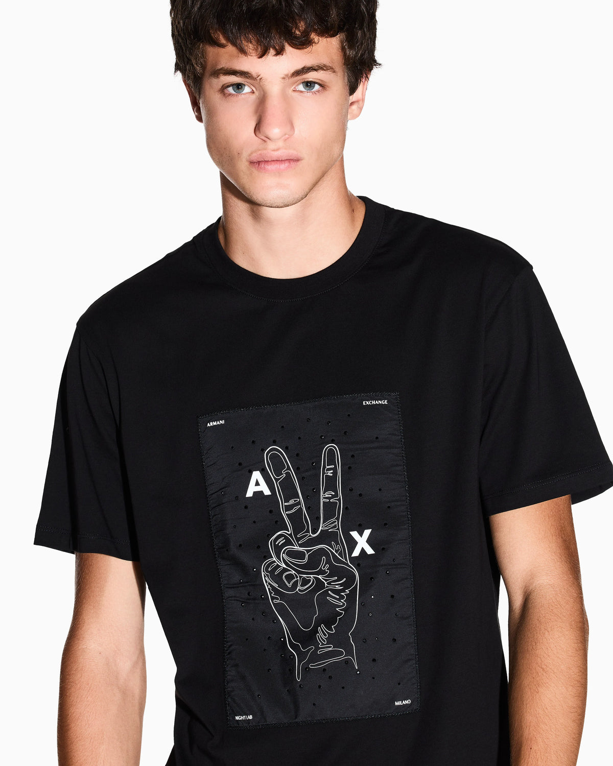 Cotton T-shirt with graphic application