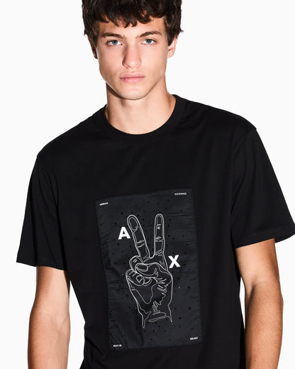 Cotton T-shirt with graphic application