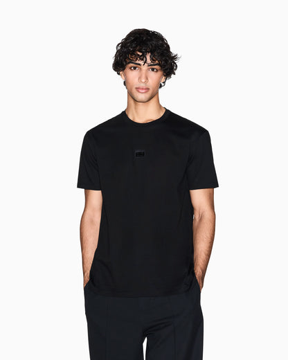 T-shirt with logo patch