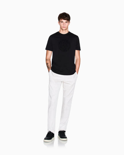 Slim fit circle print T-shirt