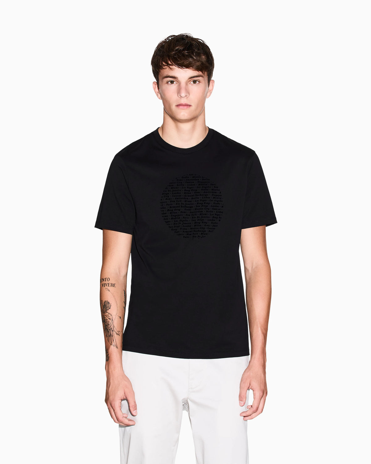 Slim fit circle print T-shirt