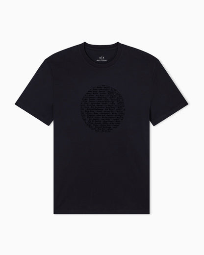 Slim fit circle print T-shirt