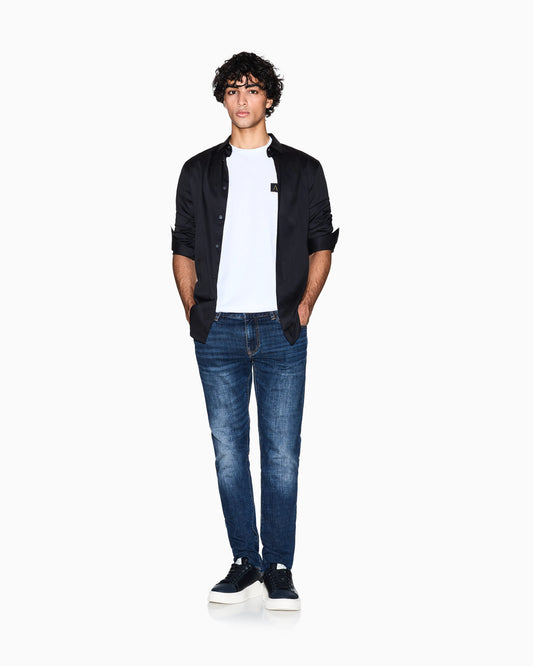 Stretch denim skinny jeans