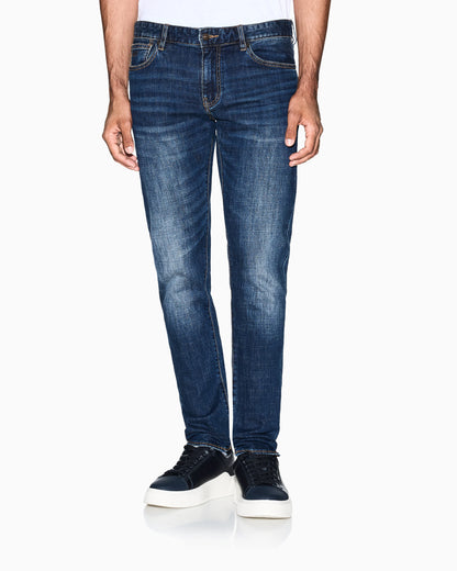 Stretch denim skinny jeans