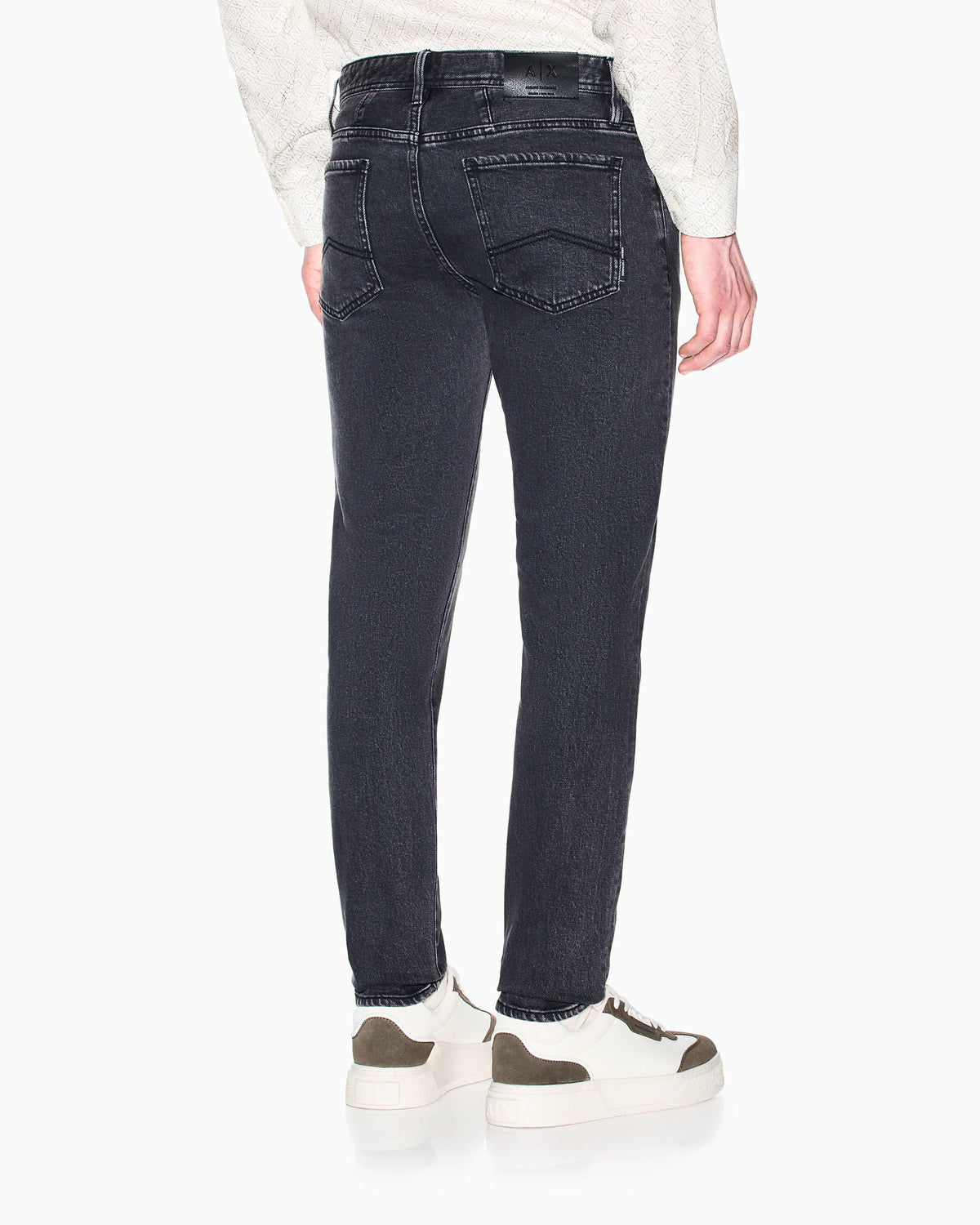 Super Skinny Faded Gray Jeans in stretch denim