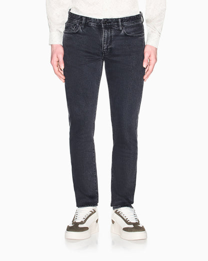 Super Skinny Faded Gray Jeans in stretch denim
