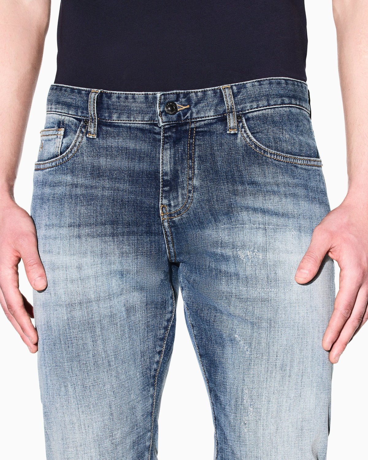 Super Skinny Jeans Blue Wash Stretch Denim