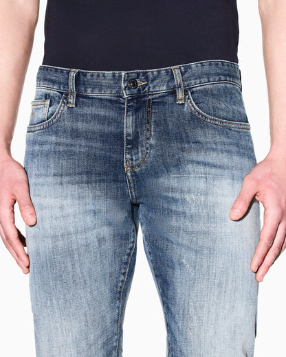 Super Skinny Jeans Blue Wash Stretch Denim