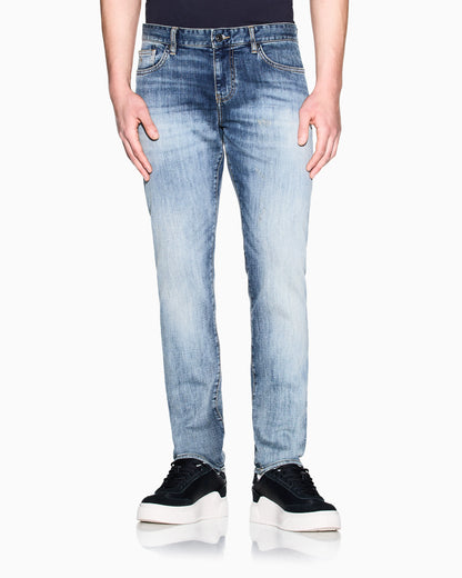 Super Skinny Jeans Blue Wash Stretch Denim