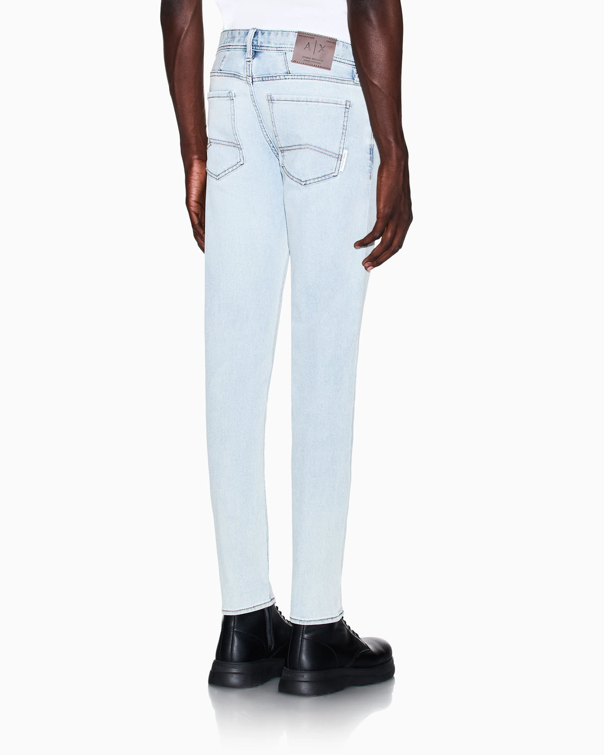Skinny fit 5 Pockets Pant washed cotton-blend denim