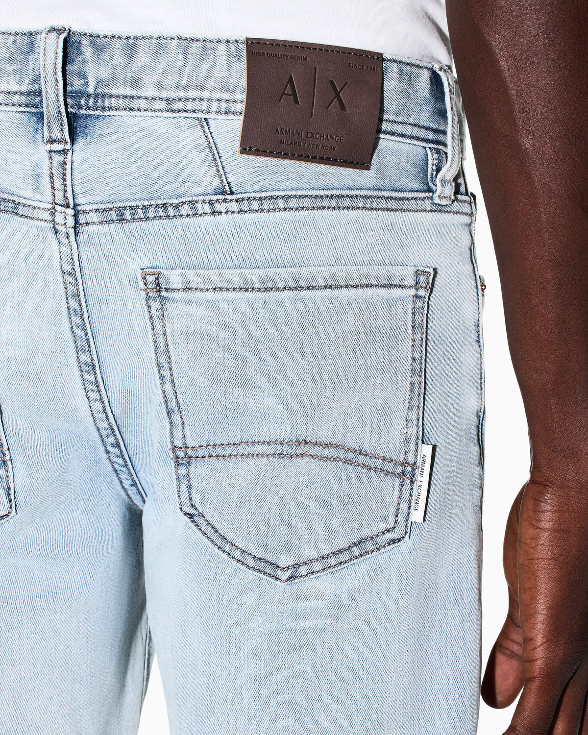 Skinny fit 5 Pockets Pant washed cotton-blend denim