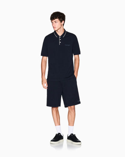 Polo shirt in stretch cotton with contrast trim Essential