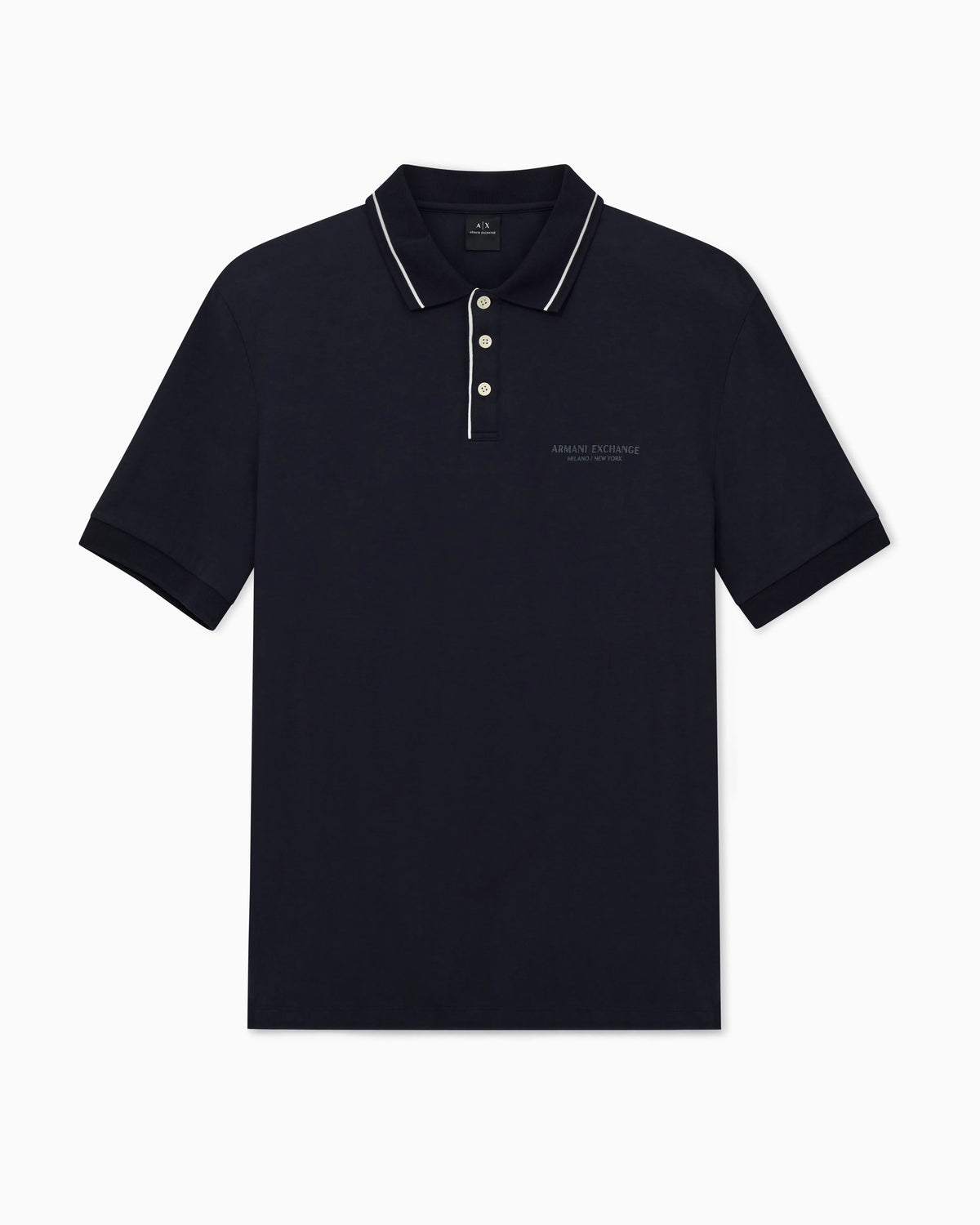 Polo shirt in stretch cotton with contrast trim Essential