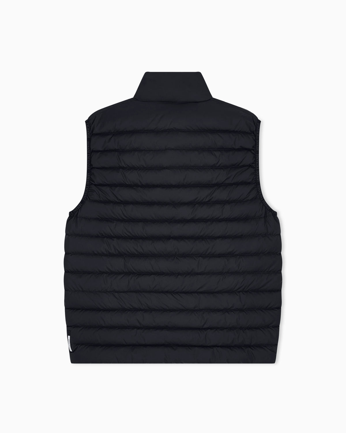 Quilted full-zip down vest with a high collar Essential