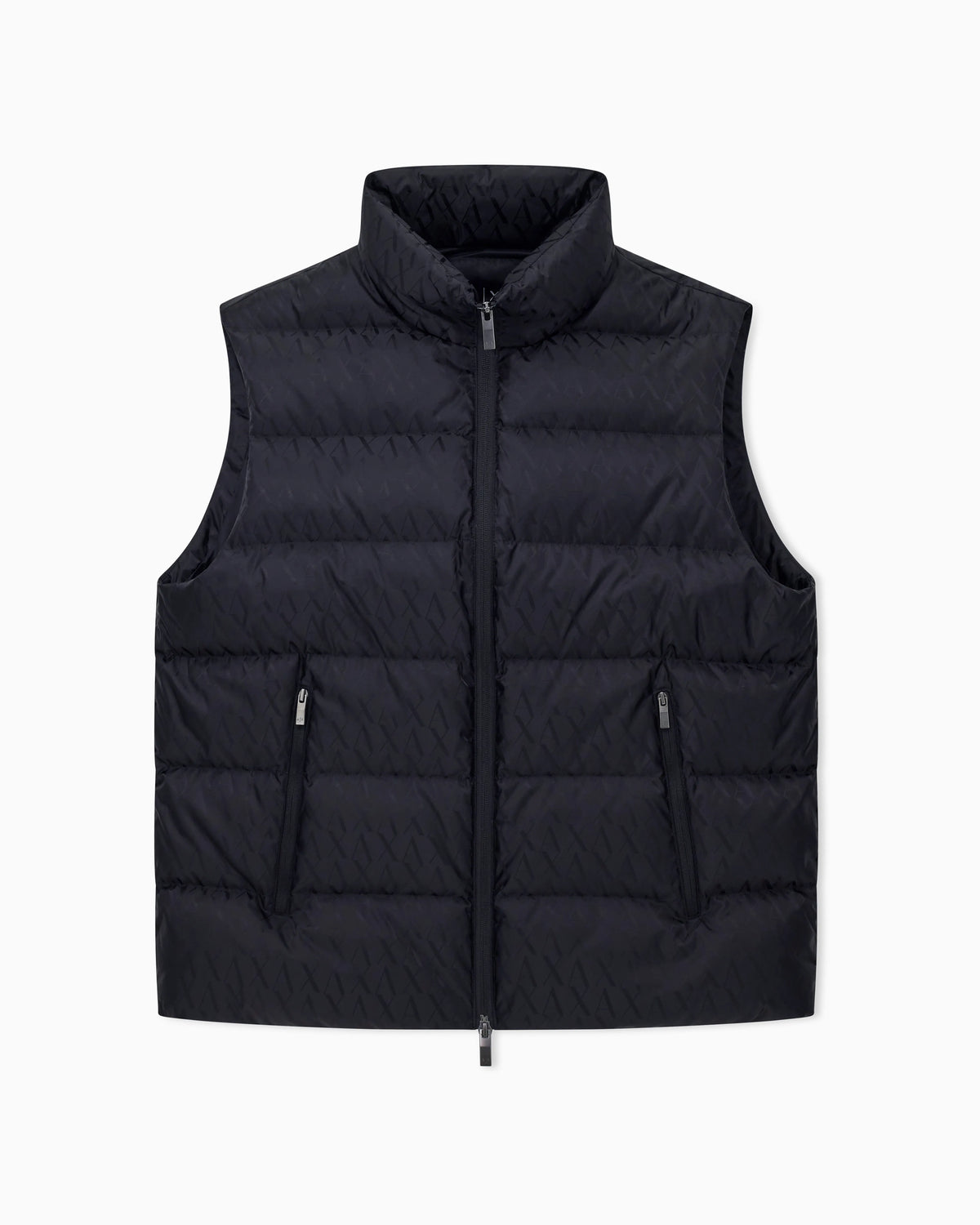 Sleeveless top  in padded jacquard nylon