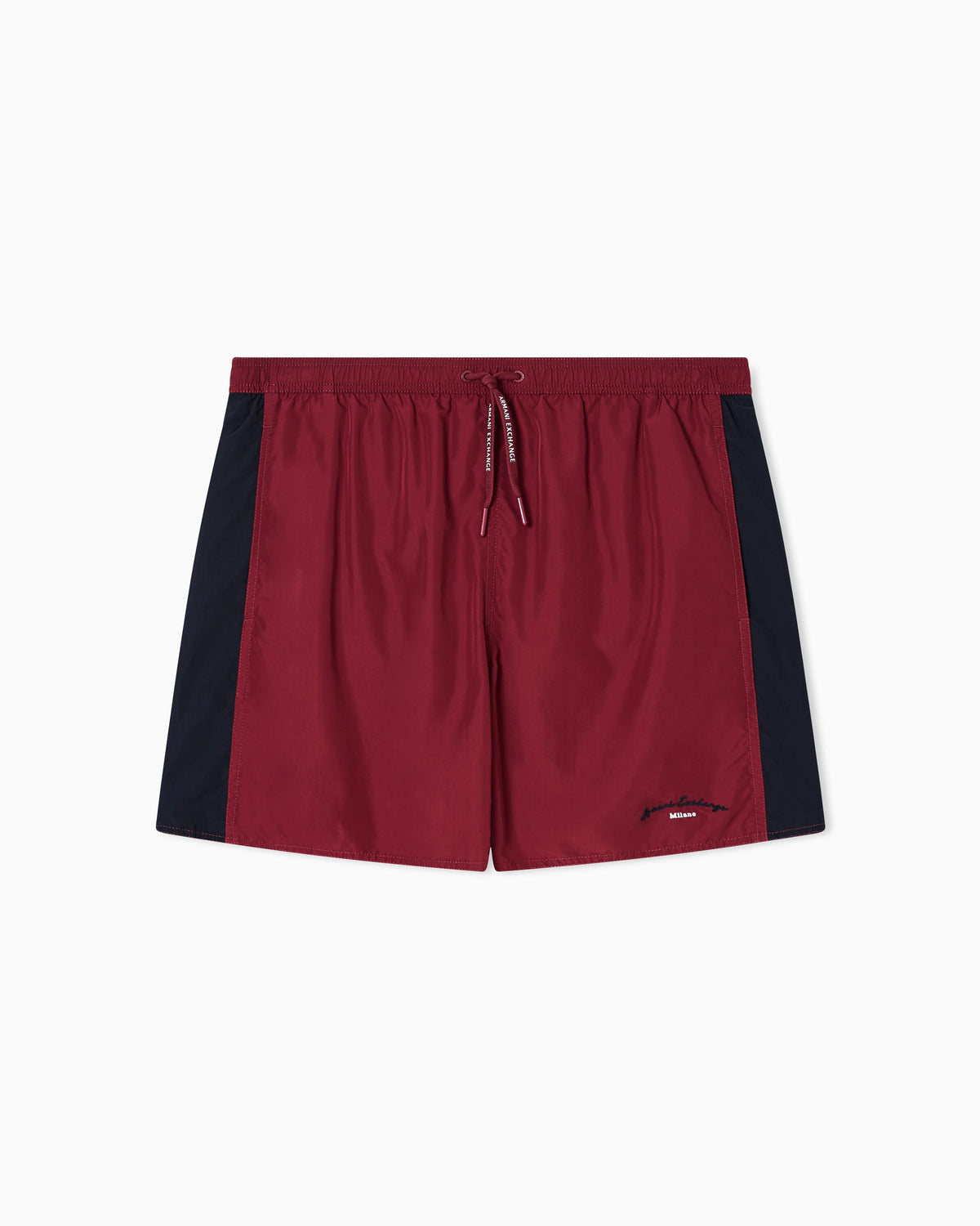 TWO TONE LOGO PRINT BOXER SWIM TRUNKS