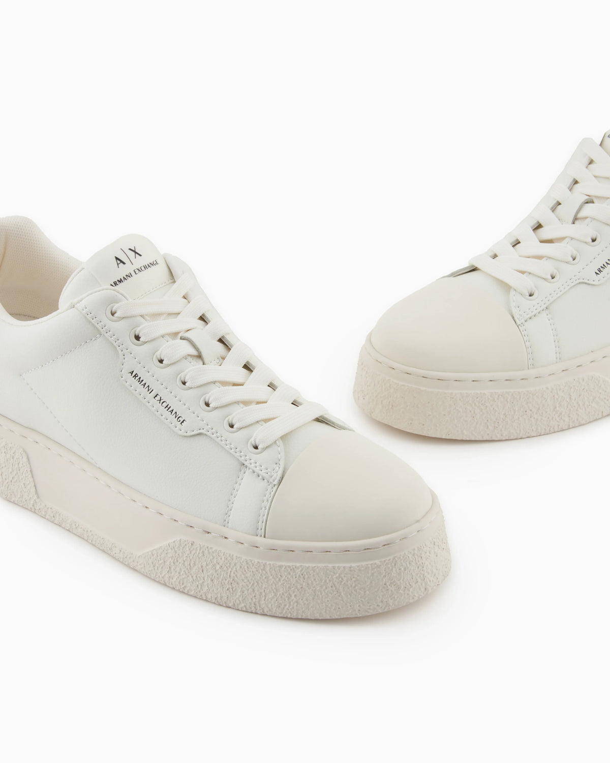 Faux leather lace up platform sneaker