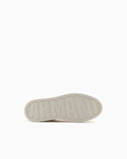 Faux leather lace up platform sneaker