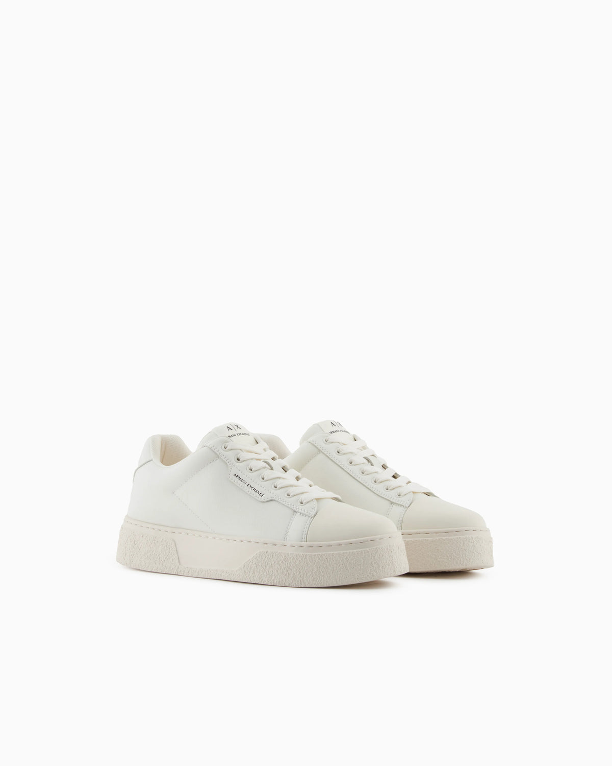 Faux leather lace up platform sneaker