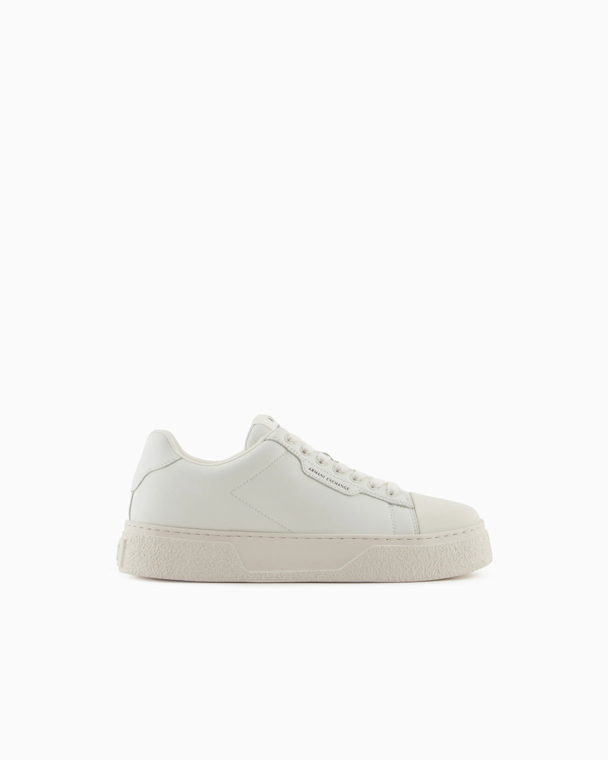 Faux leather lace up platform sneaker