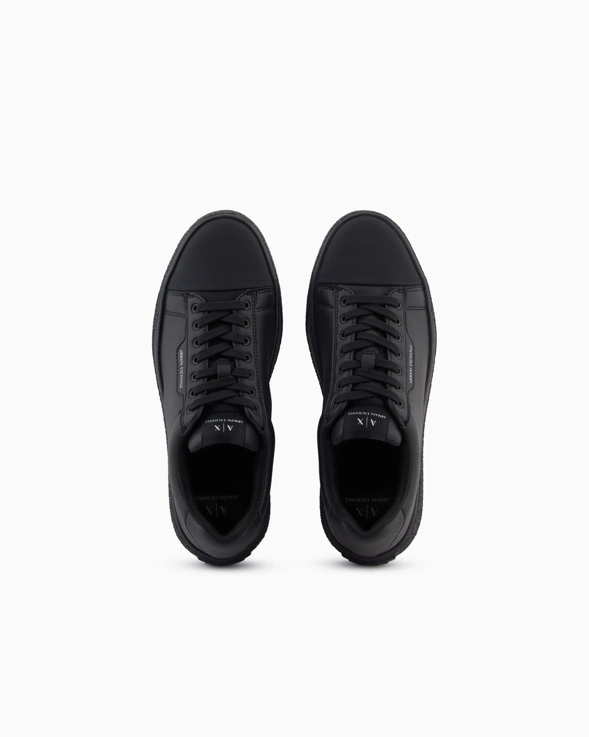 Faux leather lace up platform sneaker