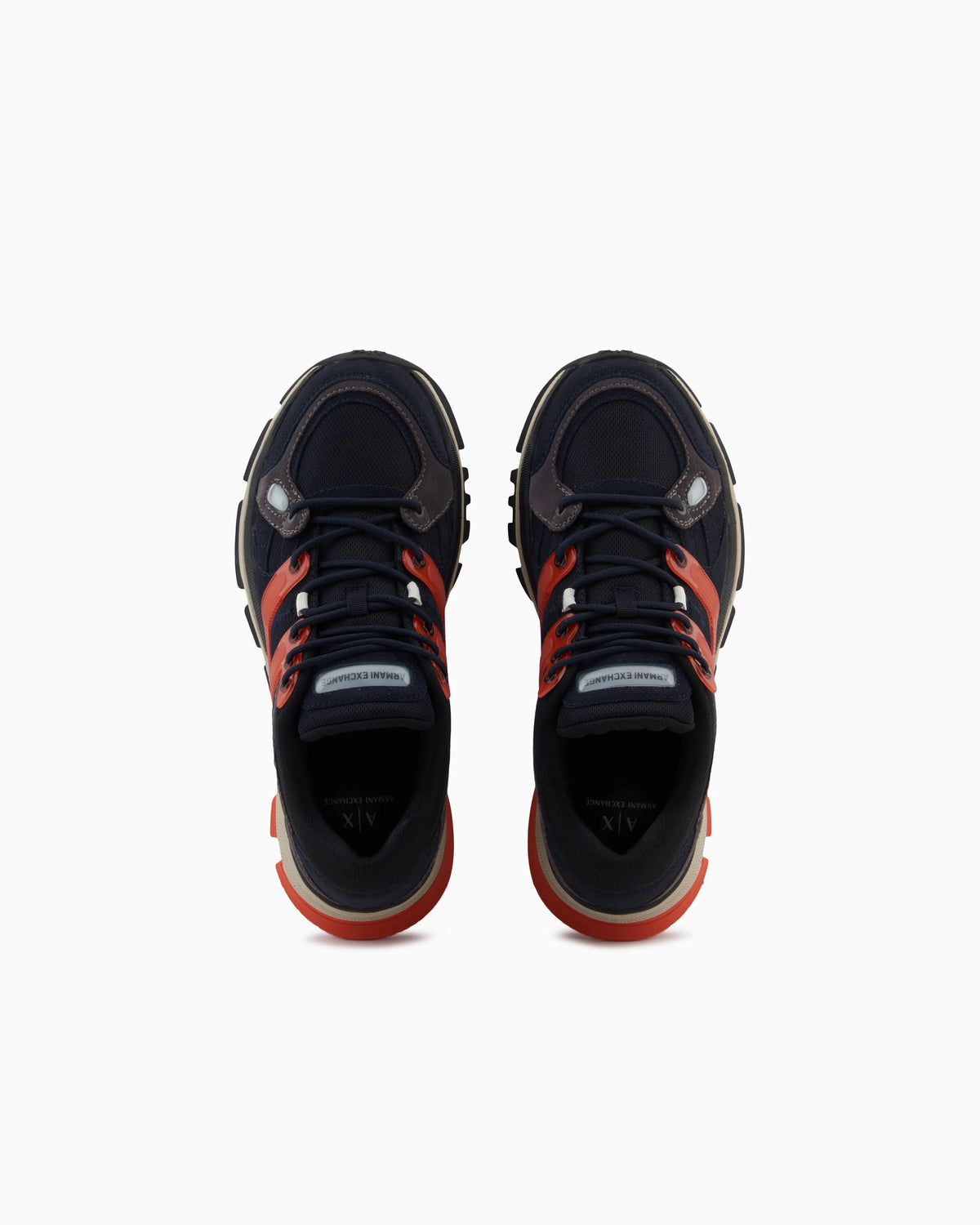 Urban Suede Mesh Sneakers with Technical Details