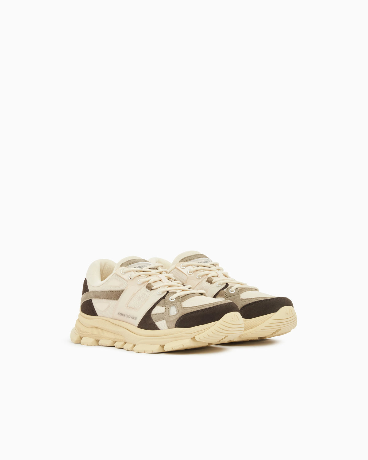 Urban Suede Mesh Sneakers with Technical Details