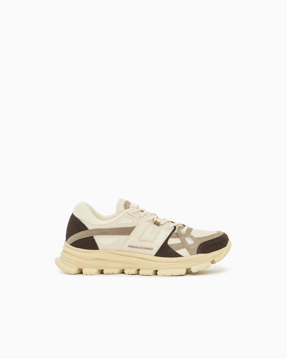Urban Suede Mesh Sneakers with Technical Details