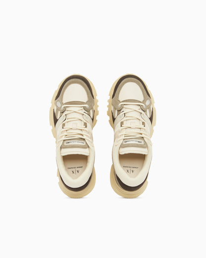 Urban Suede Mesh Sneakers with Technical Details