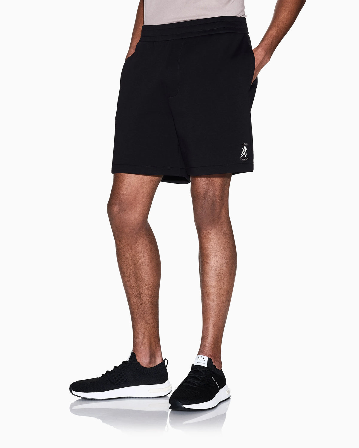 Cotton Bermuda shorts with side logo