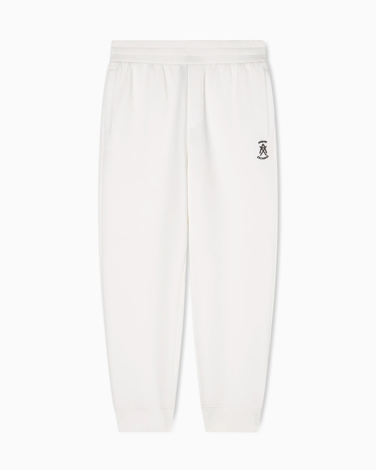 Jogger pants with metal logo