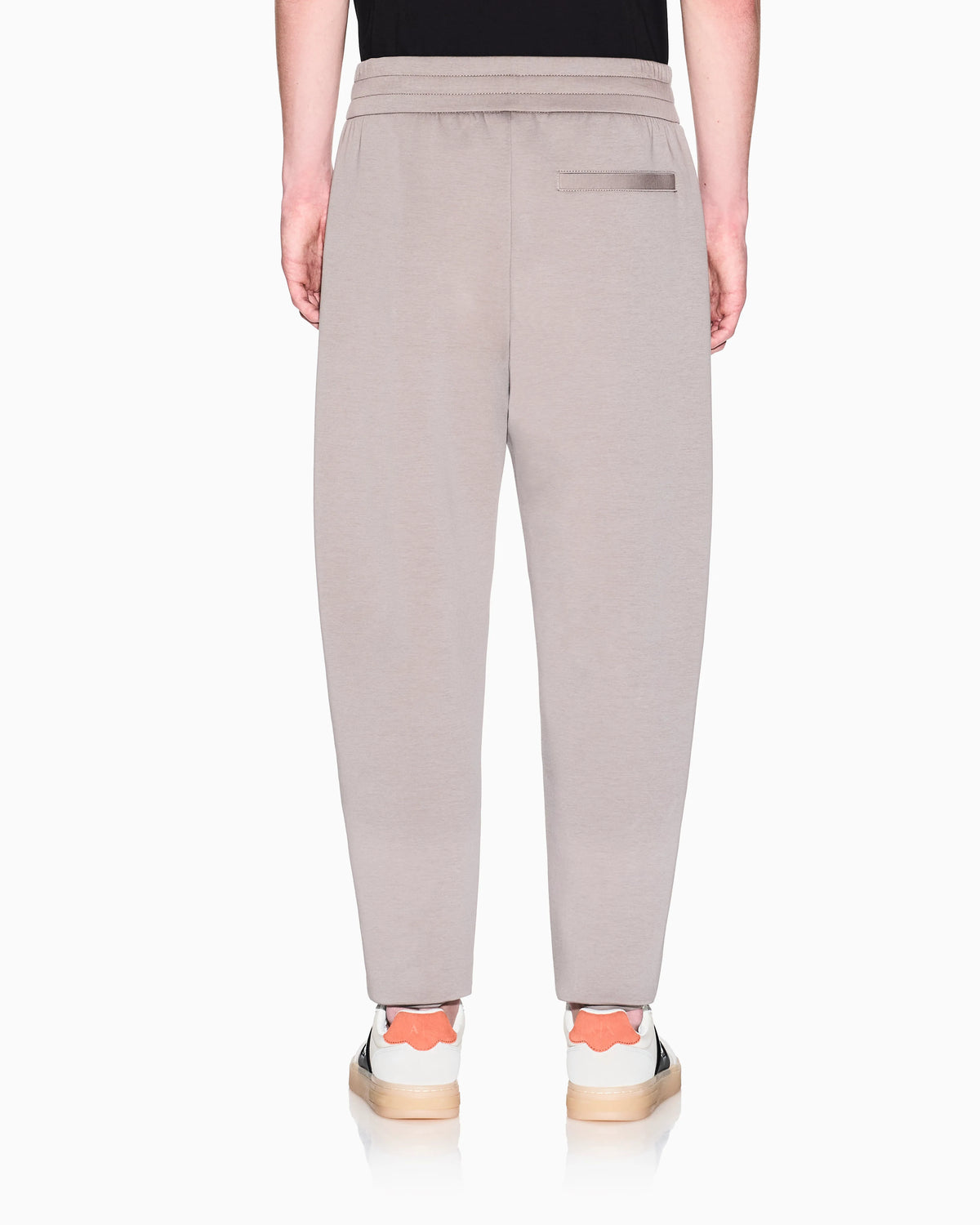Jogger pants with metal logo