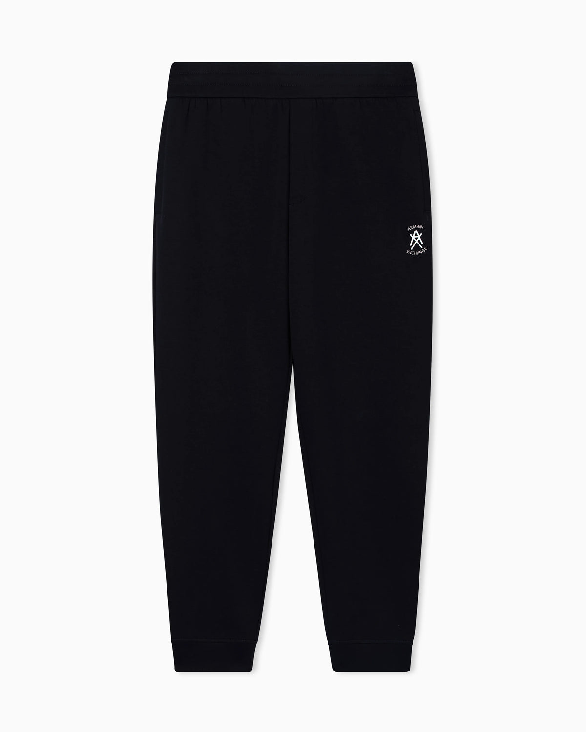 Jogger pants with metal logo