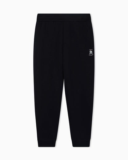 Jogger pants with metal logo