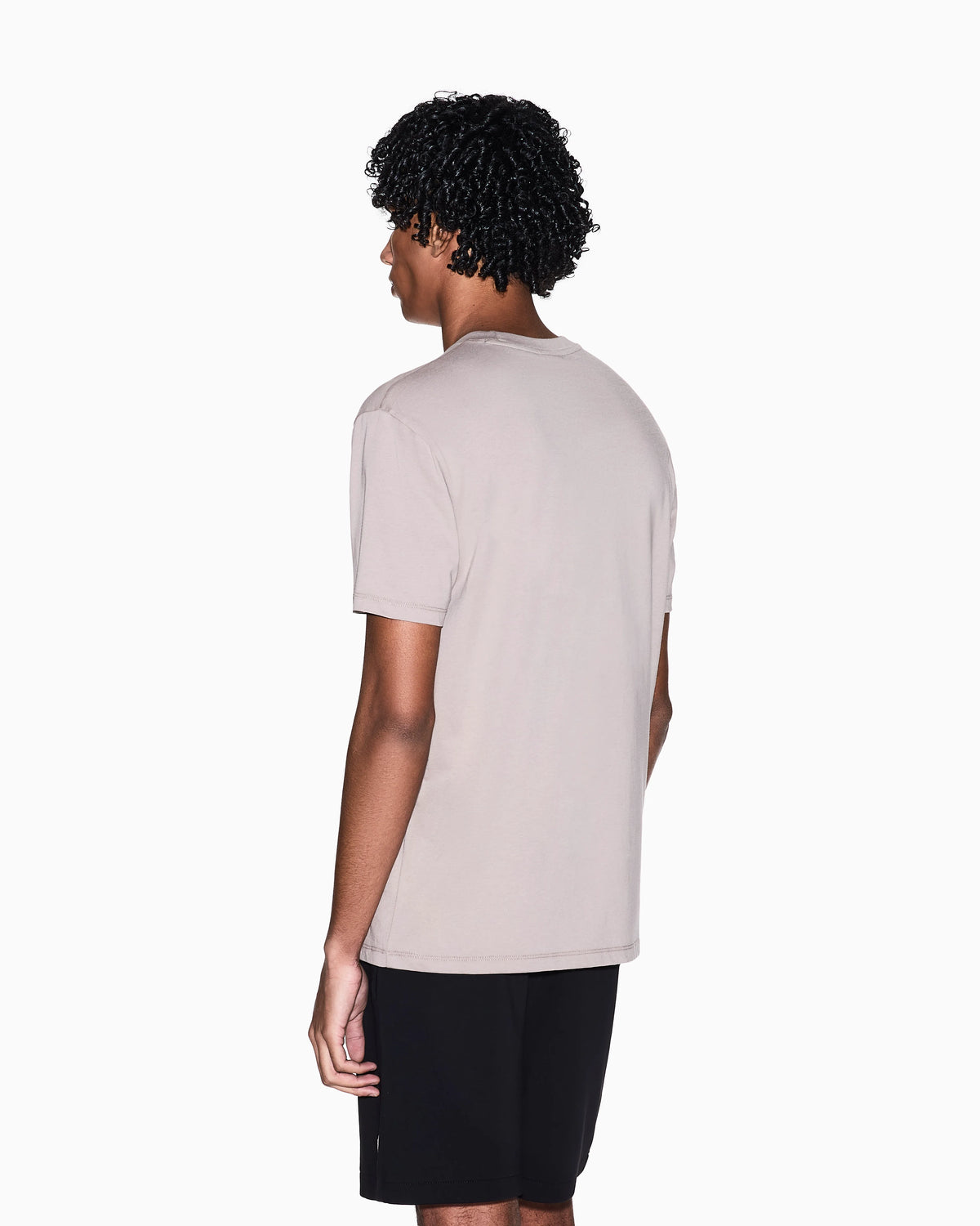 Regular fit T-shirt with contrasting band and logo