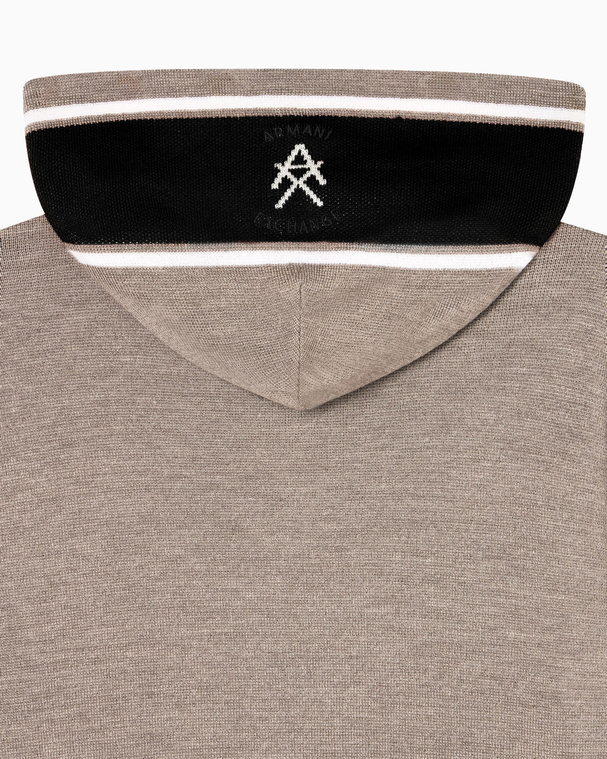 Contrast hooded sweater