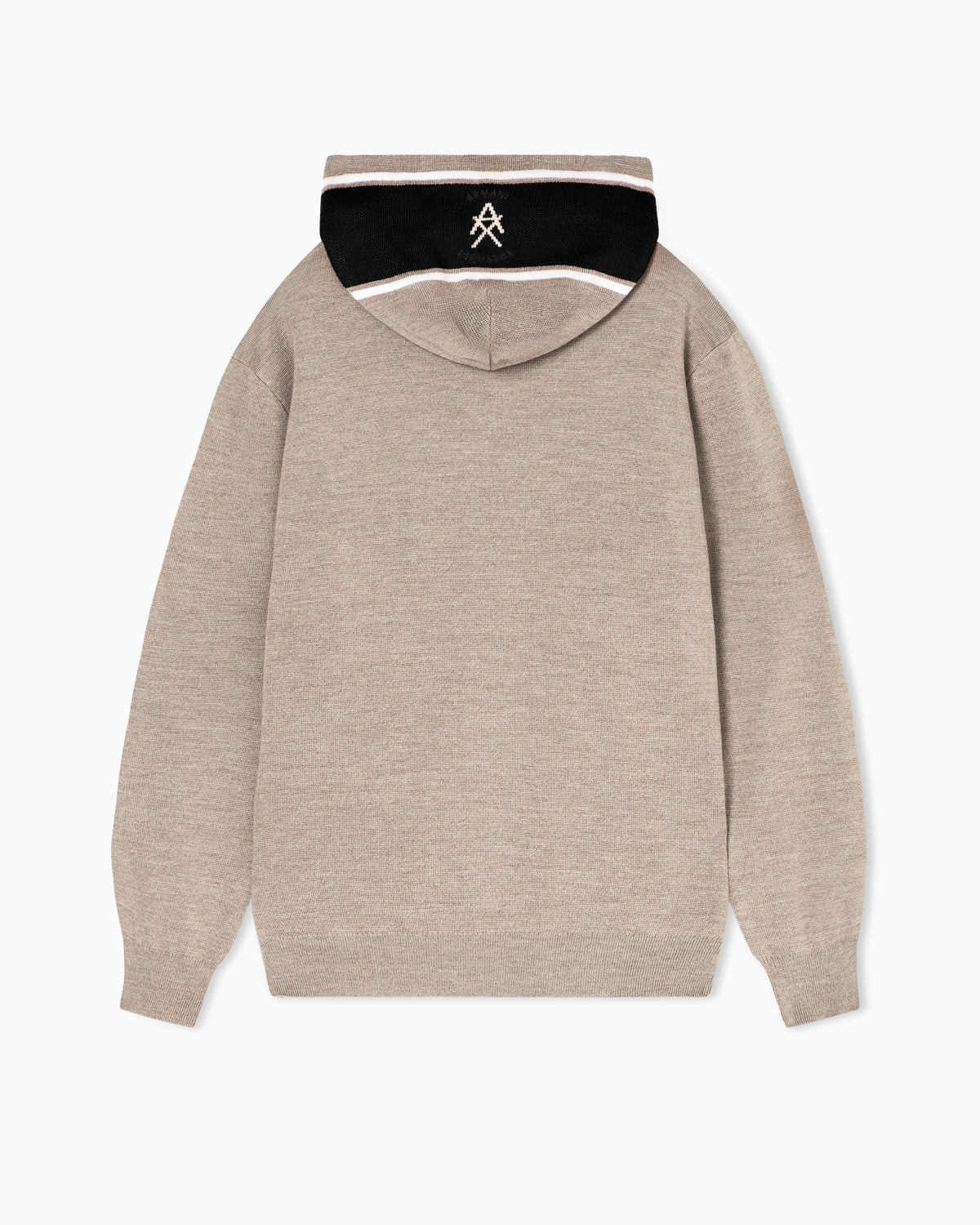 Contrast hooded sweater