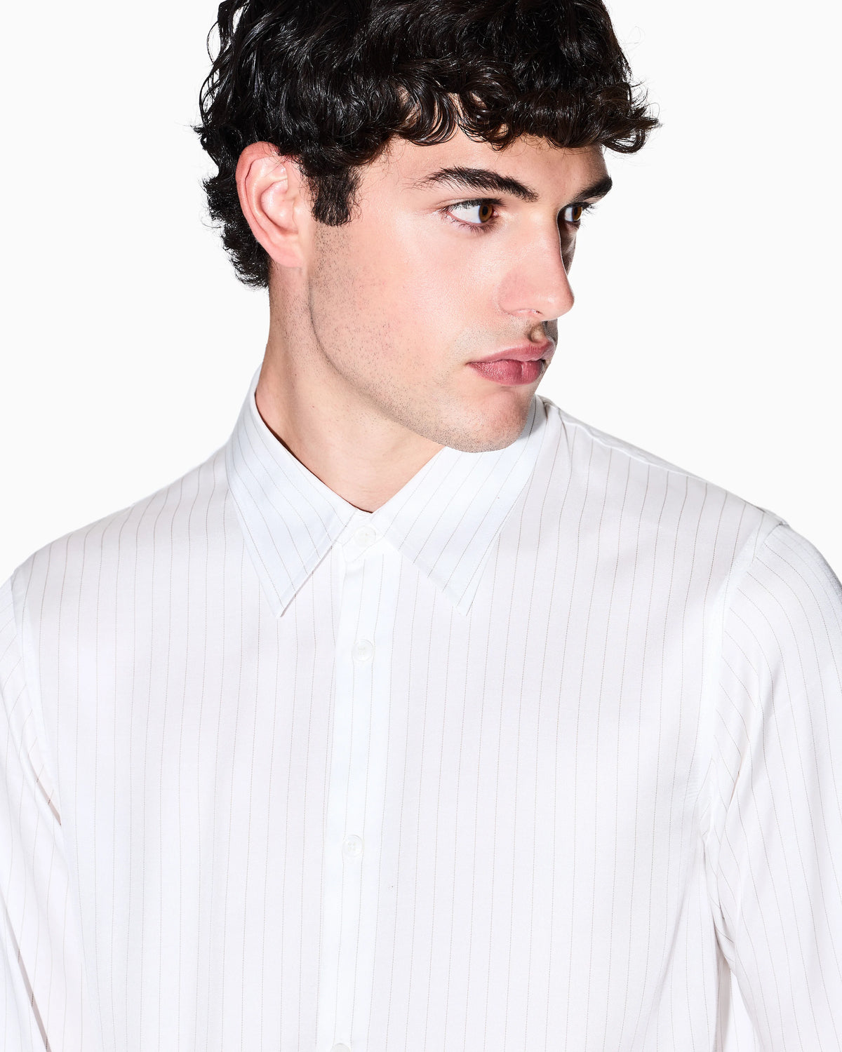 Regular fit shirt in viscose twill