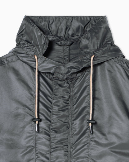 Minimalist Nylon Twill Technical Parka