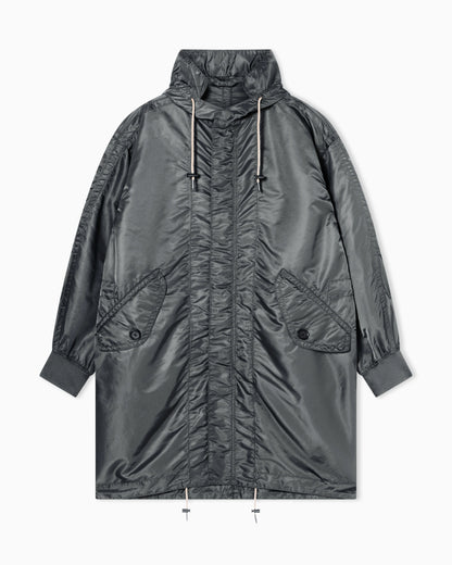 Minimalist Nylon Twill Technical Parka