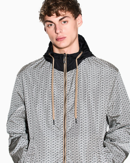 Ultralight Nylon Blouson with Iridescent Effect