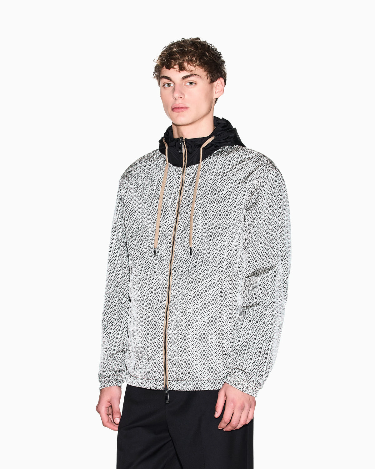Ultralight Nylon Blouson with Iridescent Effect