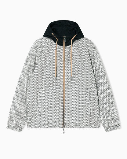 Ultralight Nylon Blouson with Iridescent Effect
